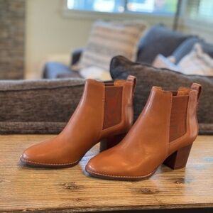 Madewell Tan Ankle Boots